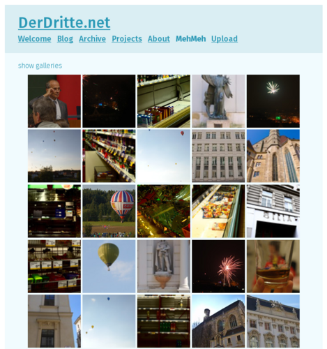 Homepage of mehmeh